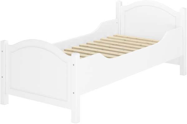 Massivholzbett extra hoch Rollrost 90x200 Senioren-Holzbett Einzelbett Gästebett 60.40-09 W