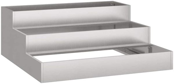 vidaXL Garten-Pflanzgefäß Silber 90 x 90 x 35 cm Edelstahl 865838 Bild 2