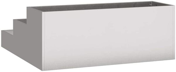 vidaXL Garten-Pflanzgefäß Silber 90 x 90 x 35 cm Edelstahl 865838 Bild 5