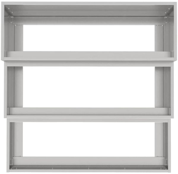 vidaXL Garten-Pflanzgefäß Silber 90 x 90 x 35 cm Edelstahl 865838 Bild 8