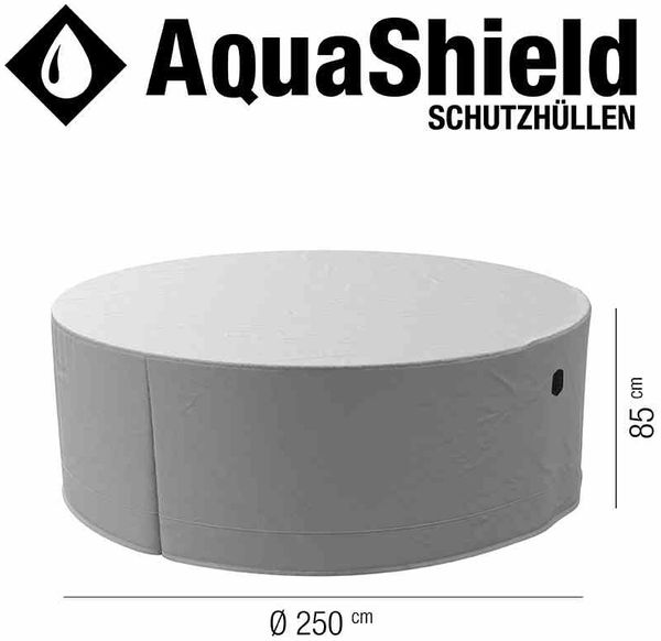 Gartenmöbel-Schutzhülle >AQUASHIELD< in grau - 85x250 (HxD) Bild 2