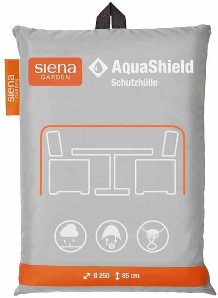 Gartenmöbel-Schutzhülle >AQUASHIELD< in grau - 85x250 (HxD)