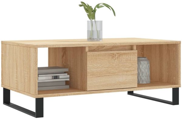 vidaXL Couchtisch Sonoma-Eiche 90x50x36,5 cm Holzwerkstoff 830599 Bild 3