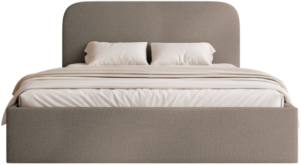 Selsey 'Sonvivo' Polsterbett mit Bettkasten, Chenille, hellbraun, 180x200 Bild 6