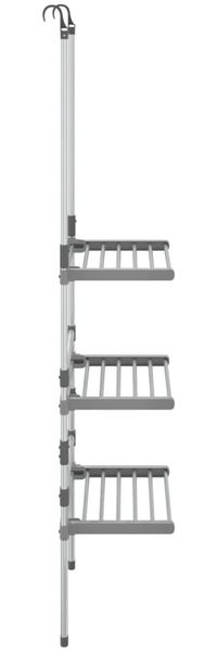 vidaXL Hängender Wäschetrockner 3 Etagen Aluminium 344383 Bild 4
