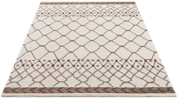 Carpet City Teppich April 2312, rechteckig, Höhe: 10 mm, Läufer, weich durch Microfaser, Boho Ethno Look, Wohnzimmer