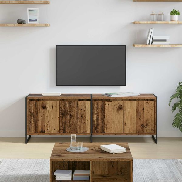 vidaXL TV-Schränk Altholz 140 x 36 x 49,5 cm Holzwerkstoff 886514