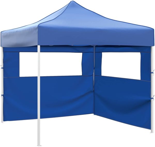 vidaXL Party-Zelt Blau 291 x 291 x 315 cm Oxford-Stoff 42023553