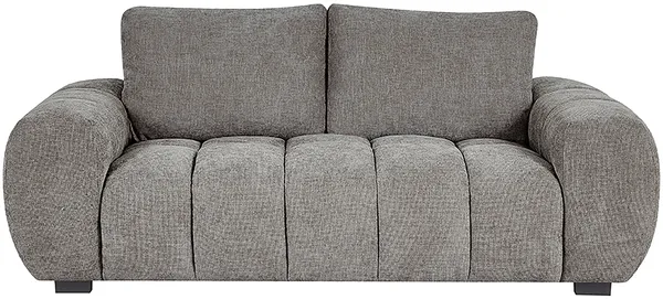 Vente-unique - BERENIA Sofa Stoff Grau - B 105 cm x H 81 cm x L 196 cm
