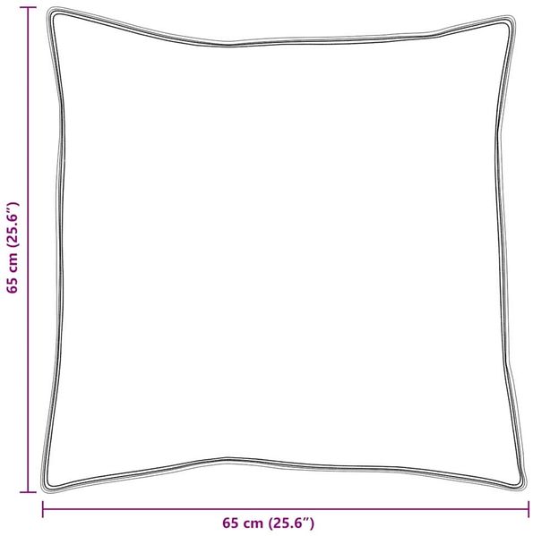 vidaXL Kopfkissen mit Kissen 2 pcs Weiß 65 x 65 cm Feder 42007690 Bild 10
