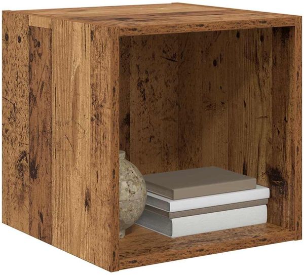 vidaXL Wandschrank 2 pcs Altholz 37 x 37 x 37 cm Holzwerkstoff 875073 Bild 3