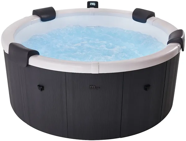 Mspa - LAPEKA Spa Plastik Grau - B 160 cm x H 70 cm x L 182 cm