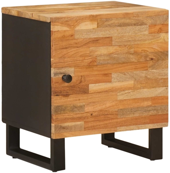 vidaXL Nachttisch 2 pcs Braun 40 x 33 x 46 cm Massivholz Mango 4018293