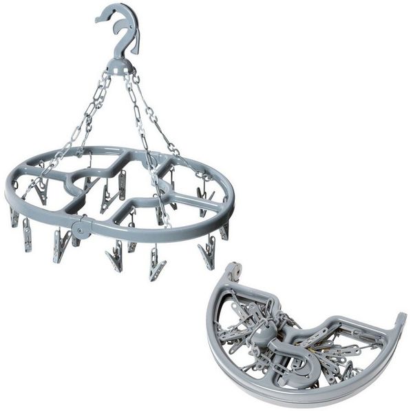 Mini-Wäschespinne mit 16 Klammern