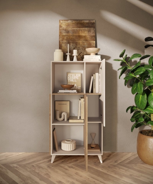 INOSIGN Highboard Monaco Höhe 154 cm, Kommode mit 2 Türen, Soft/Self Closing Bild 3