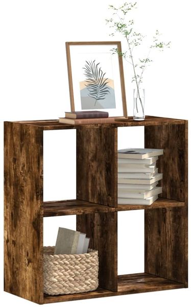 vidaXL Bücherregal Räuchereiche 68,5x32x68,5 cm Holzwerkstoff 852829