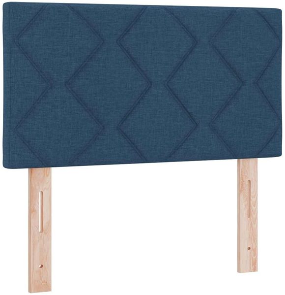 vidaXL Boxspringbett mit Kissen mit Kopfteil Blau 120 x 200 cm Stoff 3342281 Bild 7