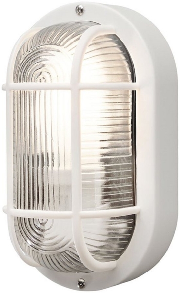 LED Kellerleuchte für Wand-& Deckenmontage Weiß, Höhe 20cm