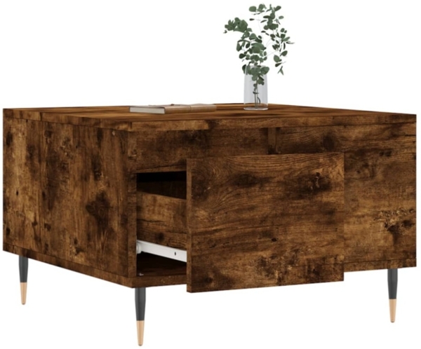 vidaXL Couchtisch Räuchereiche 55x55x36,5 cm Holzwerkstoff 830753 Bild 8