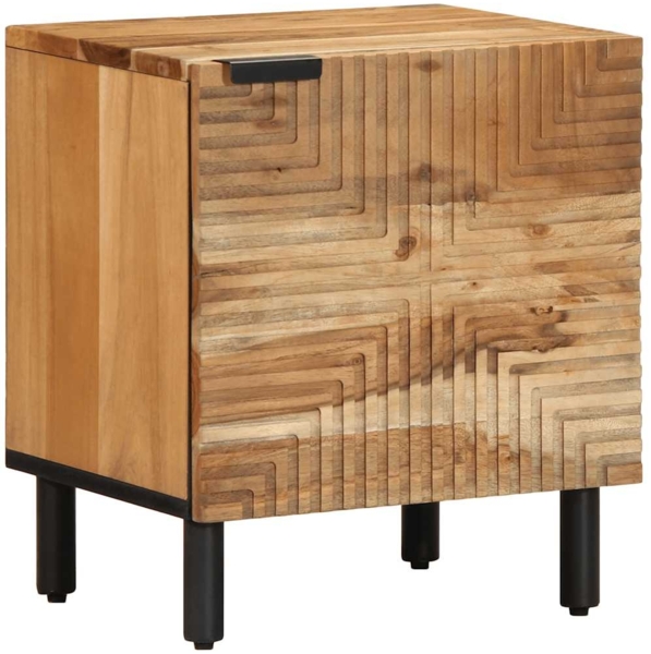 vidaXL Nachttische 2 Stk. 40x33x46 cm Massivholz Akazie 4017753