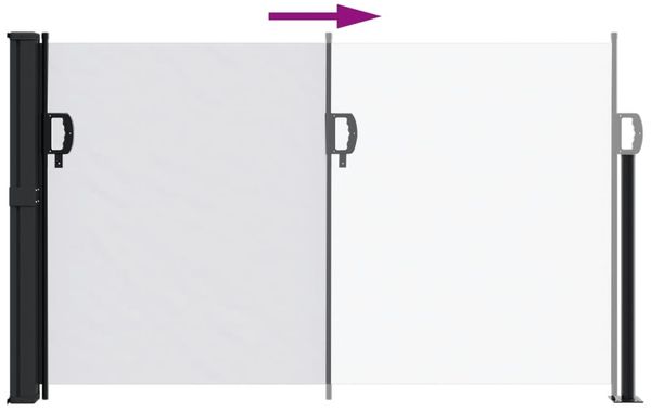 vidaXL Seitenmarkise Ausziehbar Weiß 120x600 cm 4004496 Bild 5