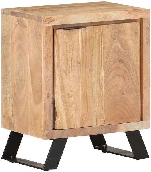 vidaXL Nachttisch 40x30x50 cm Akazie Massivholz mit Naturkanten 323519