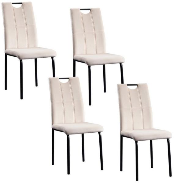 HTI-Living Esszimmerstuhl Stuhl Denton Velvet 4er-Set (Set, 4 St), Esszimmerstuhl Samt