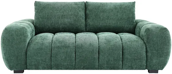 Vente-unique - BERENIA Sofa Stoff Grün - B 105 cm x H 81 cm x L 196 cm