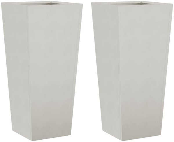vidaXL Pflanzkübel 2 Stk. 35x35x75 cm Edelstahl 851089