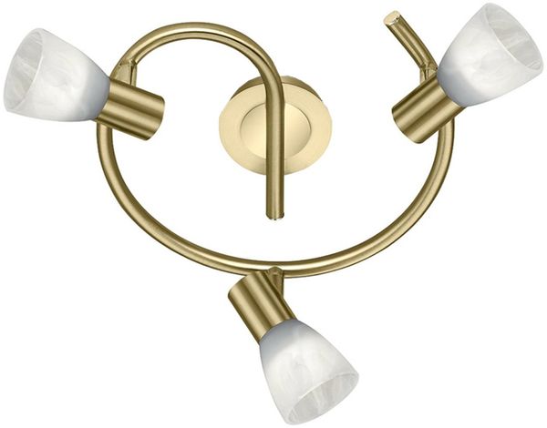 Klassischer 18 Watt LED Strahler in Messing matt Bild 2