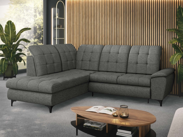 Ecksofa Ferulk (Farbe: Neve 90, Seite: Links)