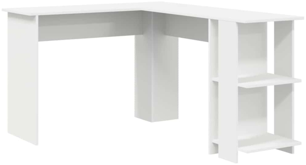vidaXL Eck-Schreibtisch Weiß 140 x 113,5 x 75 cm Holzwerkstoff 869554