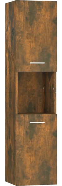 vidaXL Badezimmerschrank Räuchereiche 30x30x130 cm Holzwerkstoff 815639