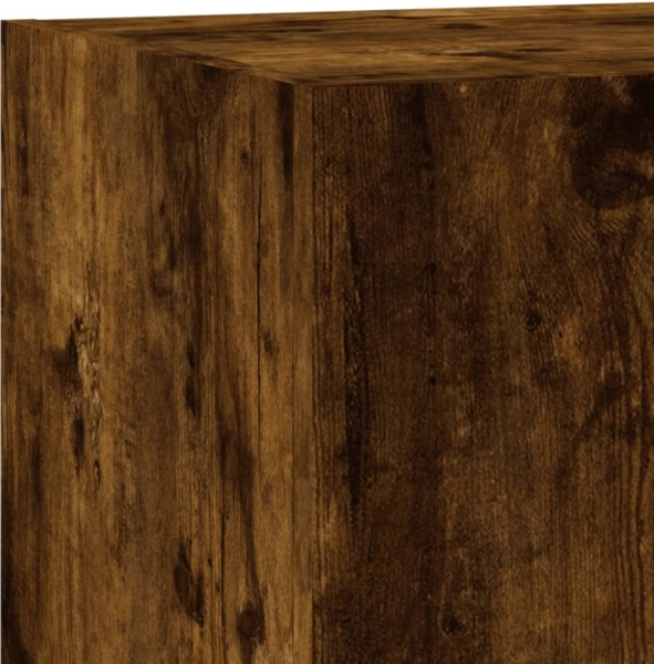 vidaXL TV-Wandschrank mit LED-Leuchten Räuchereiche 80x35x31 cm 837289 Bild 8