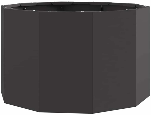 vidaXL Pflanzkübel Schwarz 60 x 60 x 35 cm Stahl 883738
