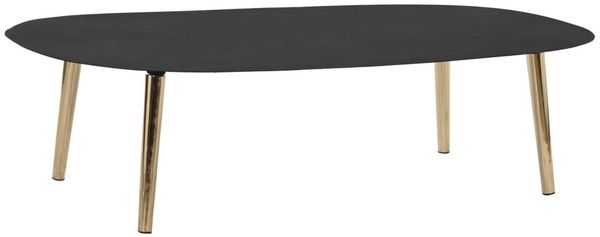 DKD Home Decor Couchtisch der Marke, Mehrfarbig, aus Aluminium und Eisen, 60 x 122 x 30 cm