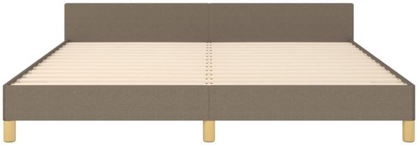 vidaXL Bettgestell ohne Matratze Taupe 160x200 cm Stoff 347427 Bild 5
