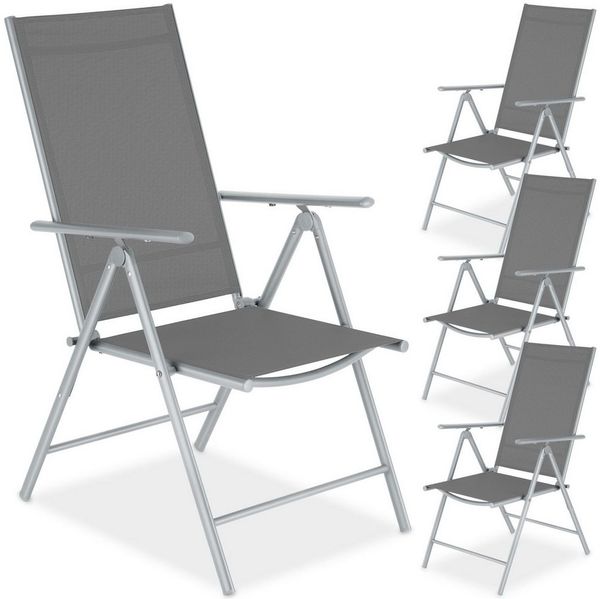tectake Gartenstuhl Marcellino (4 St), klappbar