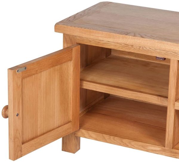 vidaXL TV-Schrank 103x36x46 cm Massivholz Eiche 241679 Bild 4
