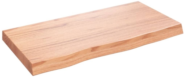 vidaXL Wandregal Hellbraun 80x40x(2-6) cm Massivholz Eiche Behandelt 363667