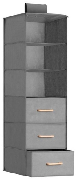 Navaris Hängeregal Hängeregal mit 6 Fächern 35x30x108cm - platzsparende Hängeaufbewahrung, 1-tlg. Bild 4