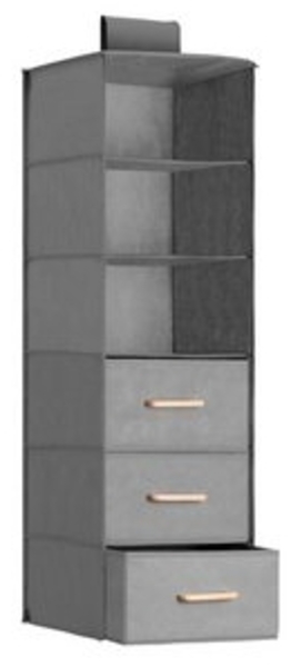 Navaris Hängeregal Hängeregal mit 6 Fächern 35x30x108cm - platzsparende Hängeaufbewahrung, 1-tlg. Bild 6