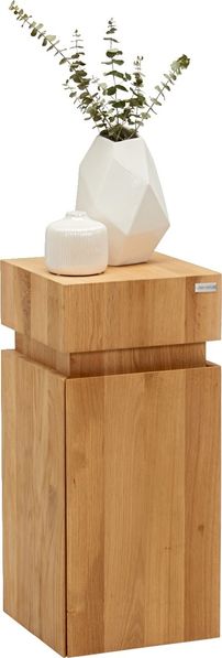 Linea Natura 'MAYA' Beistelltisch, Massivholz Wildeiche geölt, 30 x 65.5 x 30 cm, 30 kg belastbar