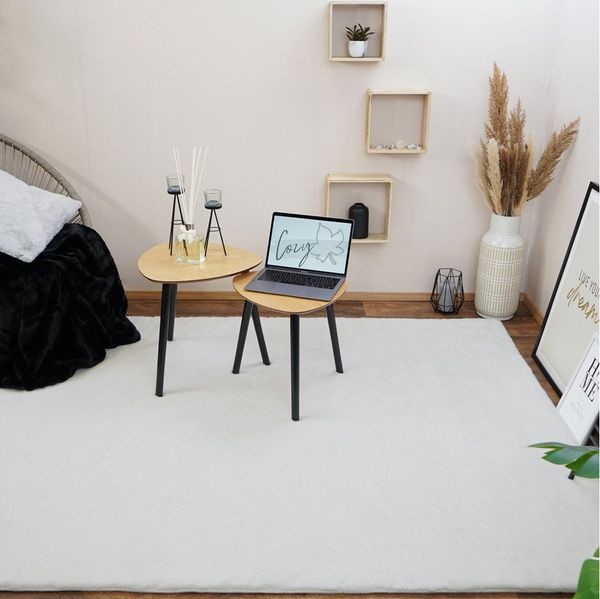Consilio Concept Fellteppich Teppich Hasenfell Imitat COZY Fell Hochflor rechteckig Höhe: 22 mm
