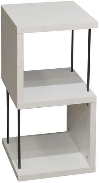 Regal Elga 33x33x65 Bücherregal Standregal weiß matt lack 14810
