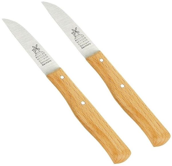 Windmühlenmesser Gemüsemesser WINDMÜHLEN Küchenmesser Buche 65 mm, 2er-Set
