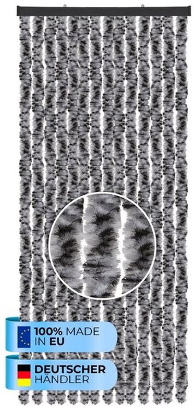 Bestlivings Türvorhang 56x185cm - 160x220cm Insektenschutz Vorhang, blickdicht, Flauschvorhang viele Größen Farben - Outdoor Vorhang