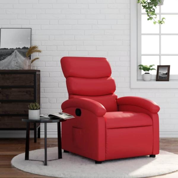 vidaXL Relaxsessel Rot Kunstleder 371718