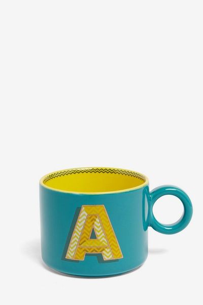 Next Becher Tasse mit Buchstaben-Motiv, 1-tlg, Steingut