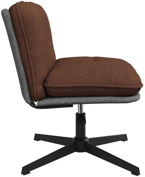 vidaXL Bürostuhl Drehbar Braun Stoff 4105392 Bild 5